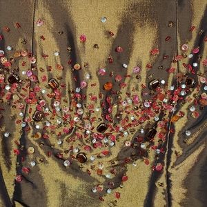 Bronze brown prom dress